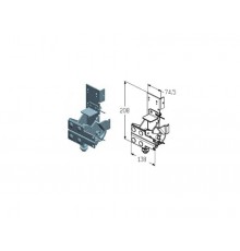Alutech RBI-40.120L кронштейн роликовый нижний левый